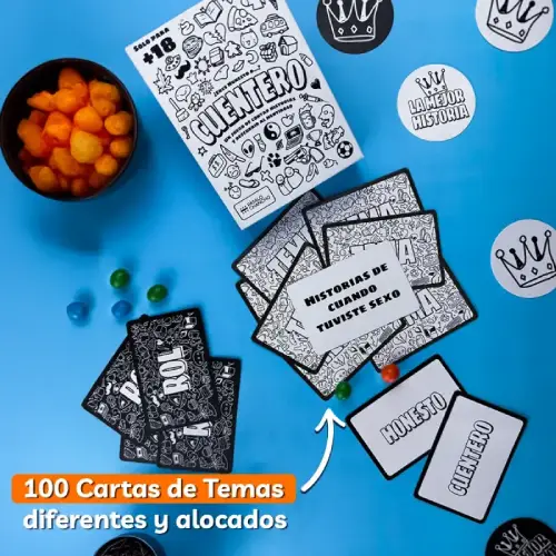 unboxing cuentero sobre mesa